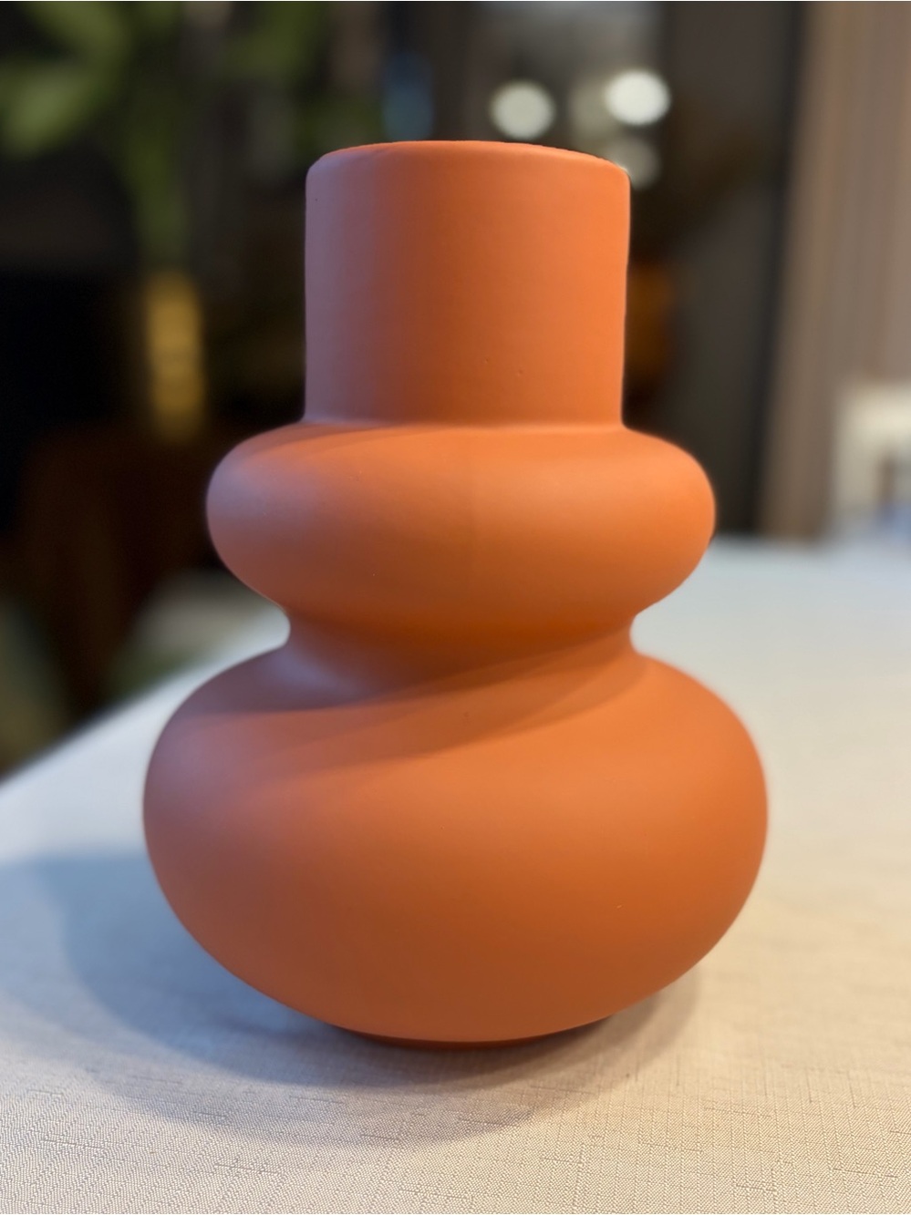 Origin 21 Modern Terracotta-Toned Stoneware warm orange Vase / Pot
